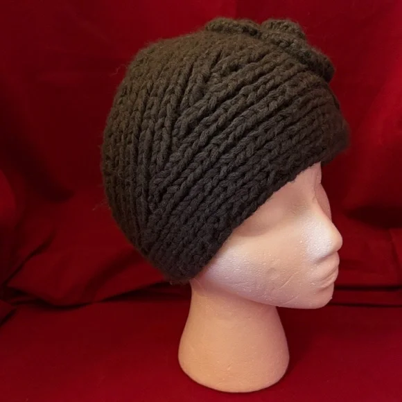 🦄 2 for $10 🦄 C. C. Gray/Blue Knit Flower Headband Beanie - Picture 2 of 6